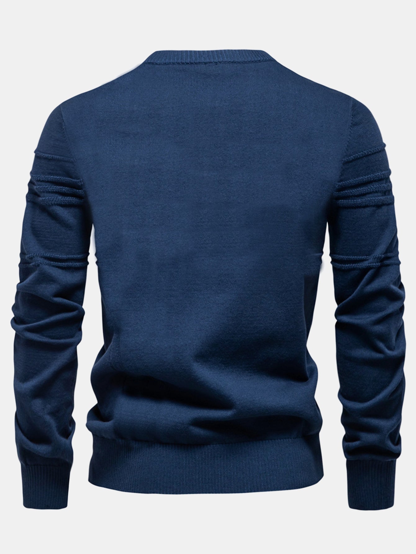 Striped Jacquard Crewneck Sweater