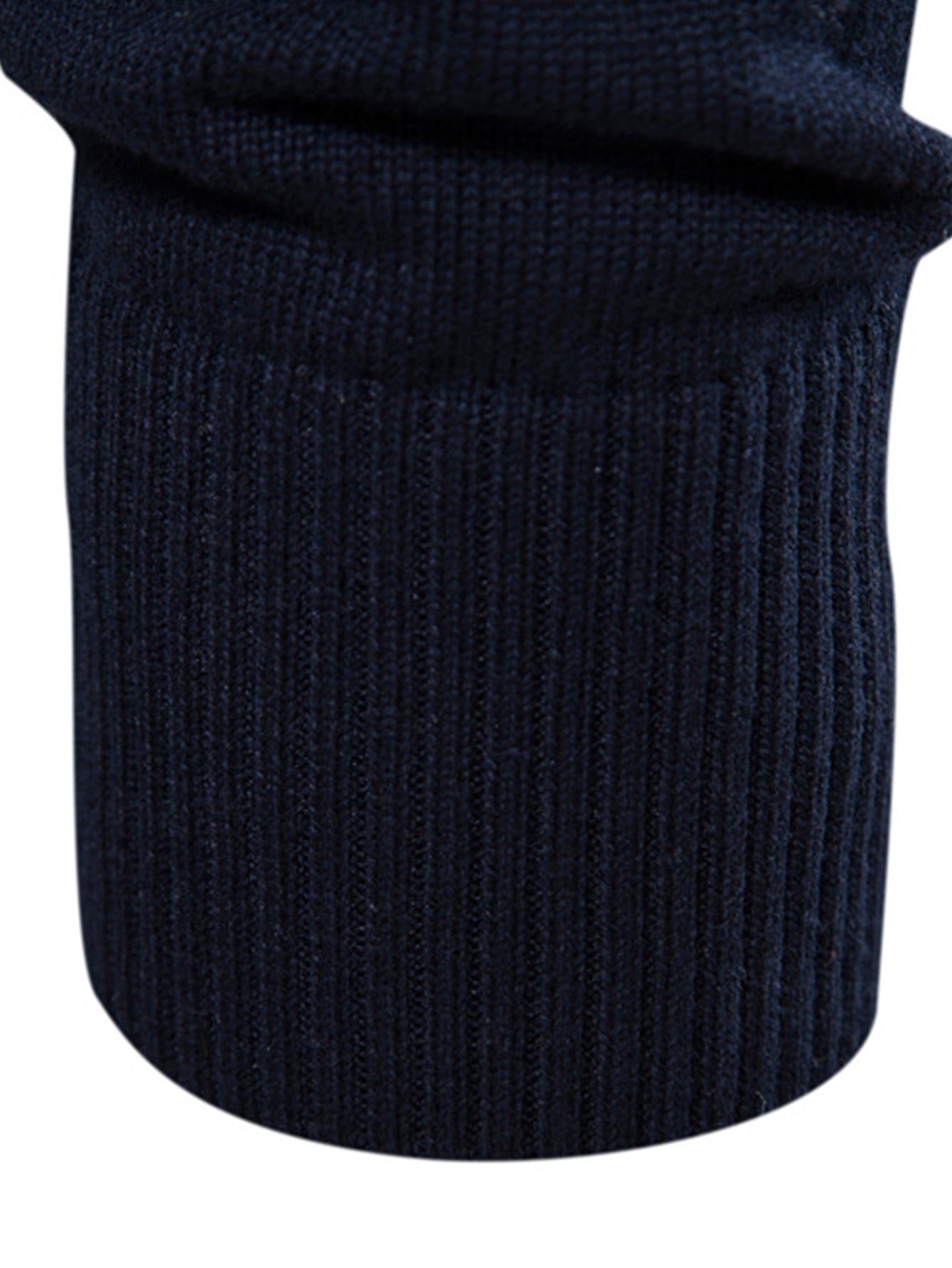Contrast Stripe Quarter Zip Sweater