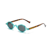 Blue and Leopard with Dark Lenses
