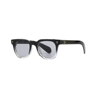 Black with White Lenses