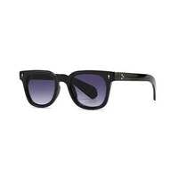 Black with Purple Lenses