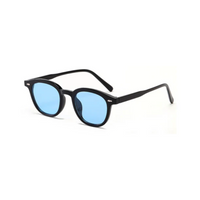 Black with Blue Lenses