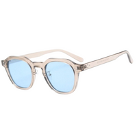Transparent with Blue Lenses