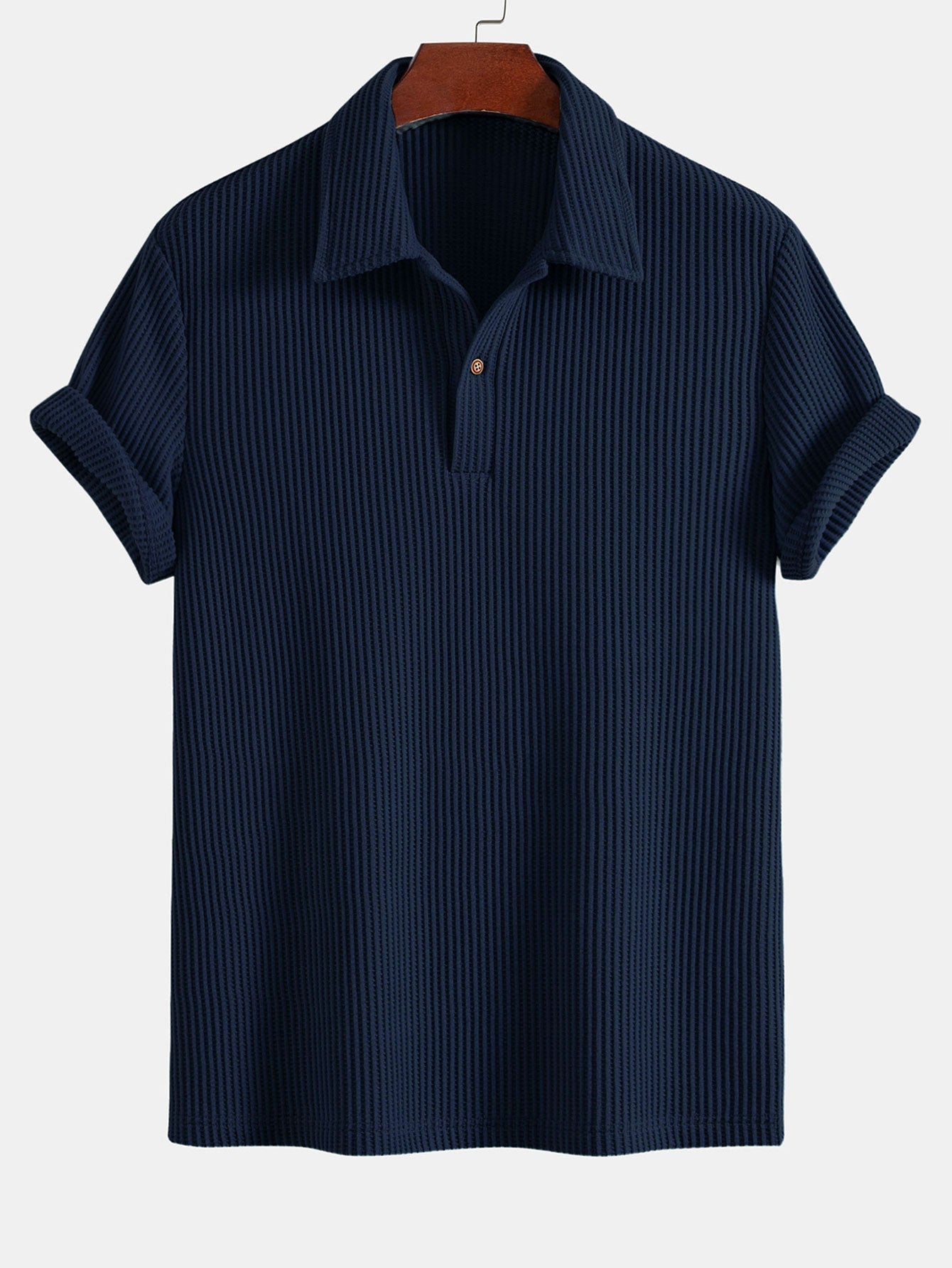 3 Pieces Short Sleeved Waffle Polo