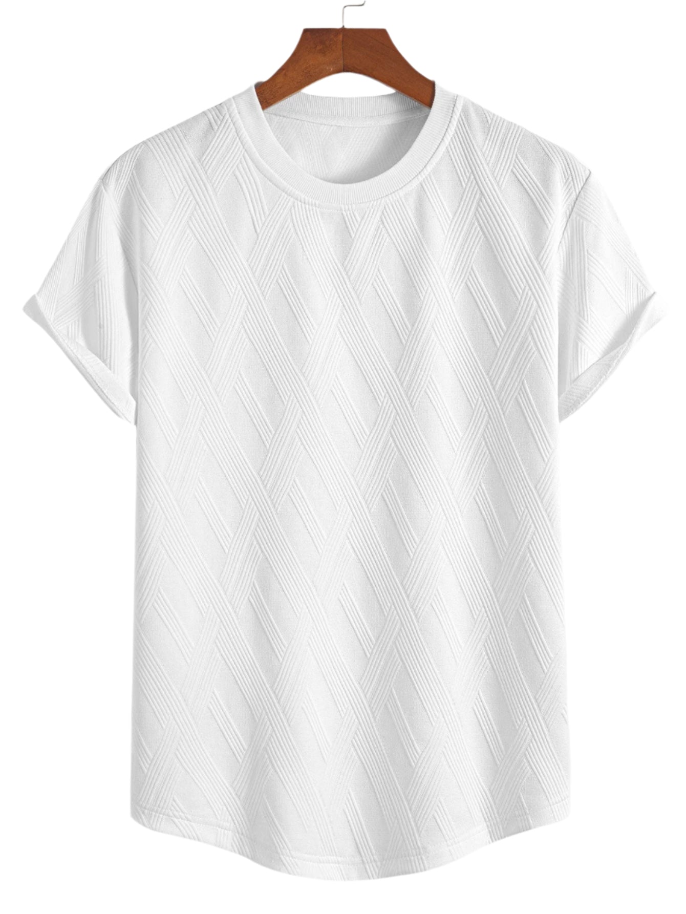 Diamond Jacquard Arc Hem T-Shirt & Diamond Jacquard Shorts