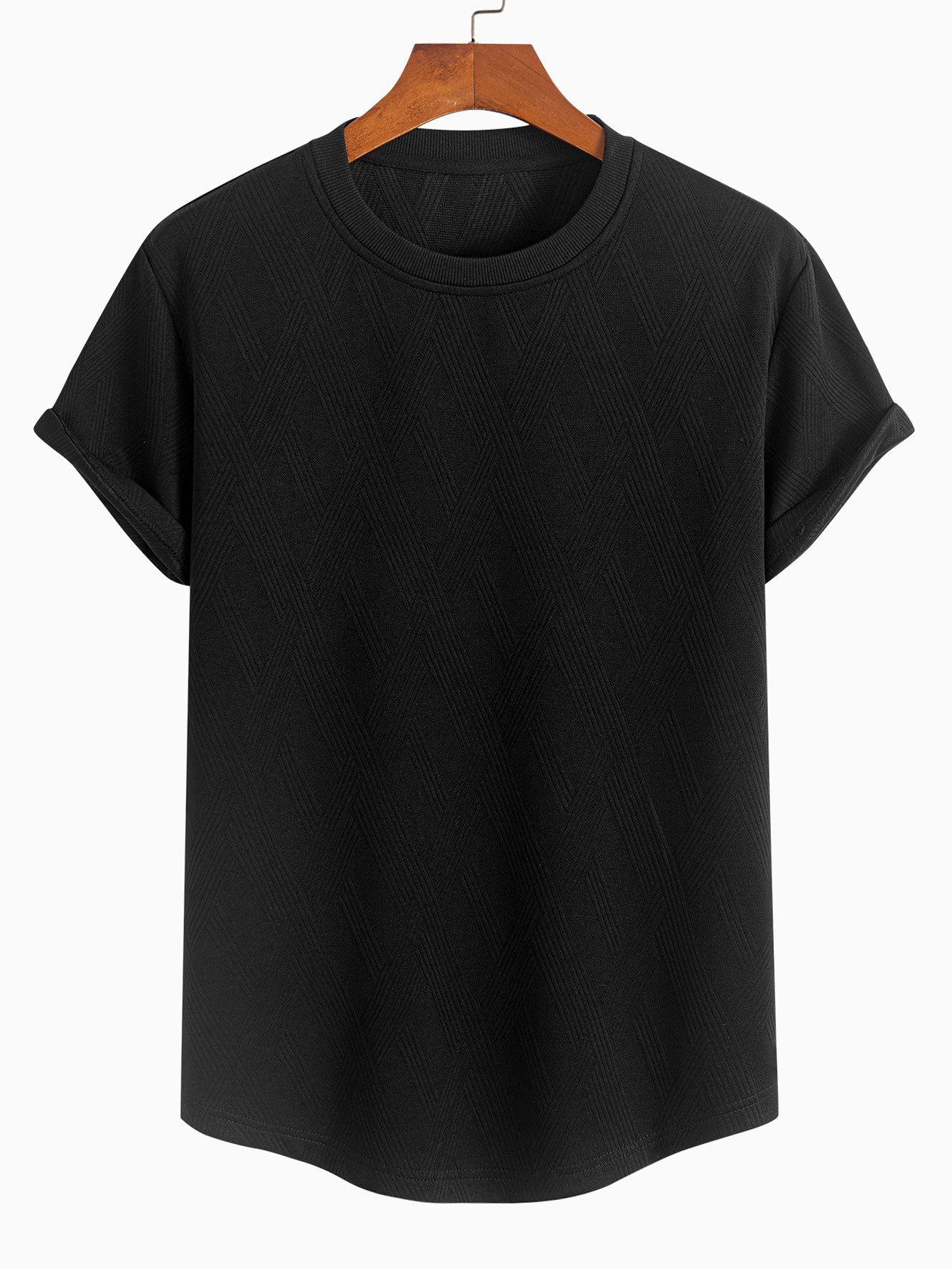 Diamond Jacquard Arc Hem T-Shirt & Diamond Jacquard Shorts