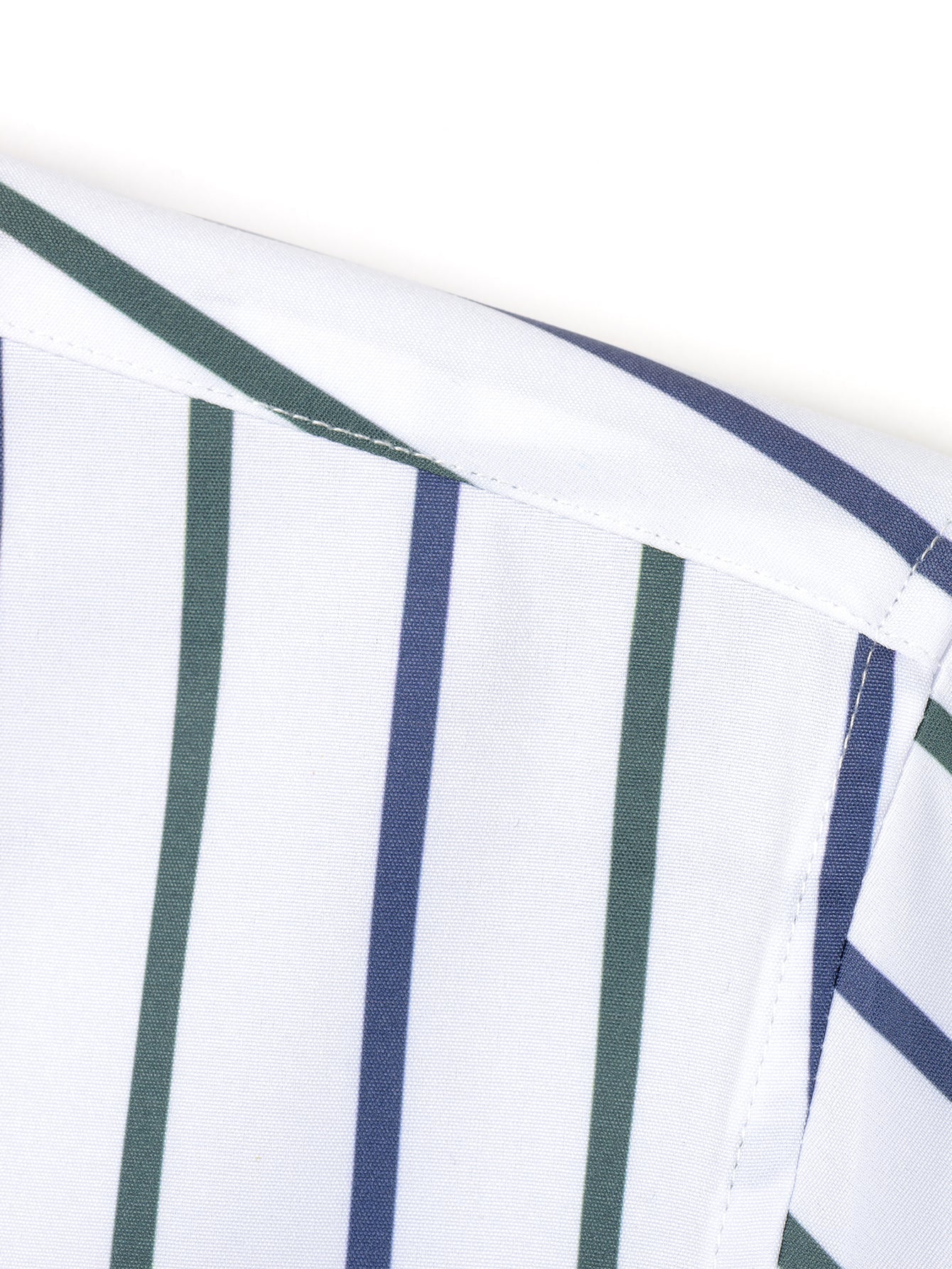 Long Sleeve Stripe Button Up Shirt & Slim Fit Tapered Trousers