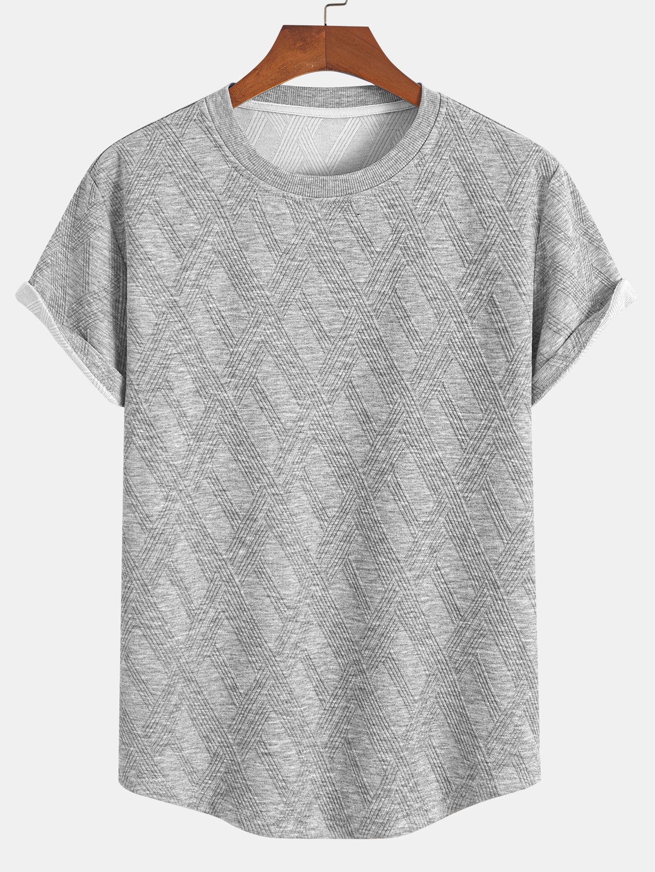 Diamond Jacquard Arc Hem T-Shirt & Diamond Jacquard Shorts