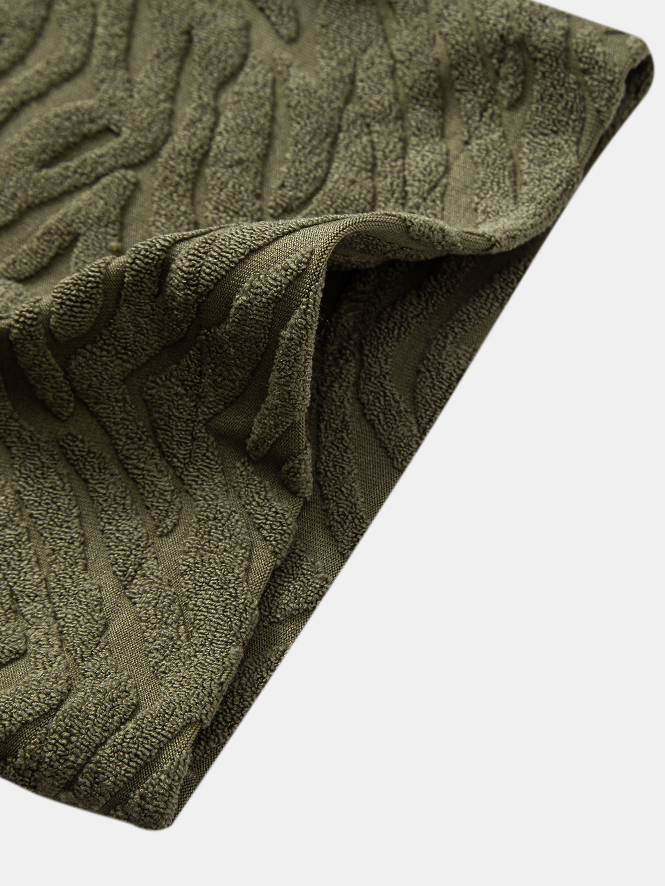 Animal Texture Terry Cuban Shirt & Shorts