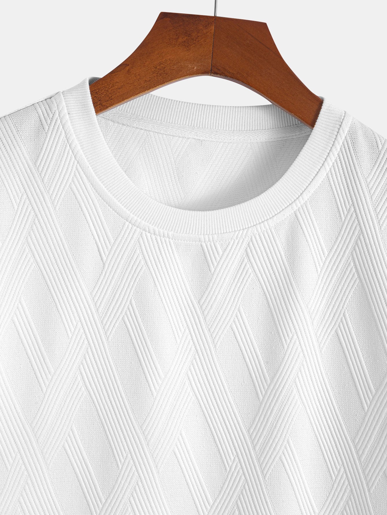 Diamond Jacquard Arc Hem T-Shirt & Diamond Jacquard Shorts