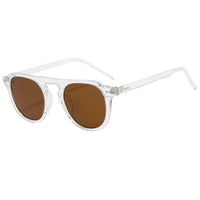 Transparent with Brown Lenses
