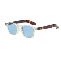 Transparent/Turtle with Blue Lenses
