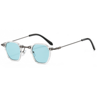Transparent with Blue Lenses