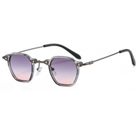 Transparent with Purple Lenses