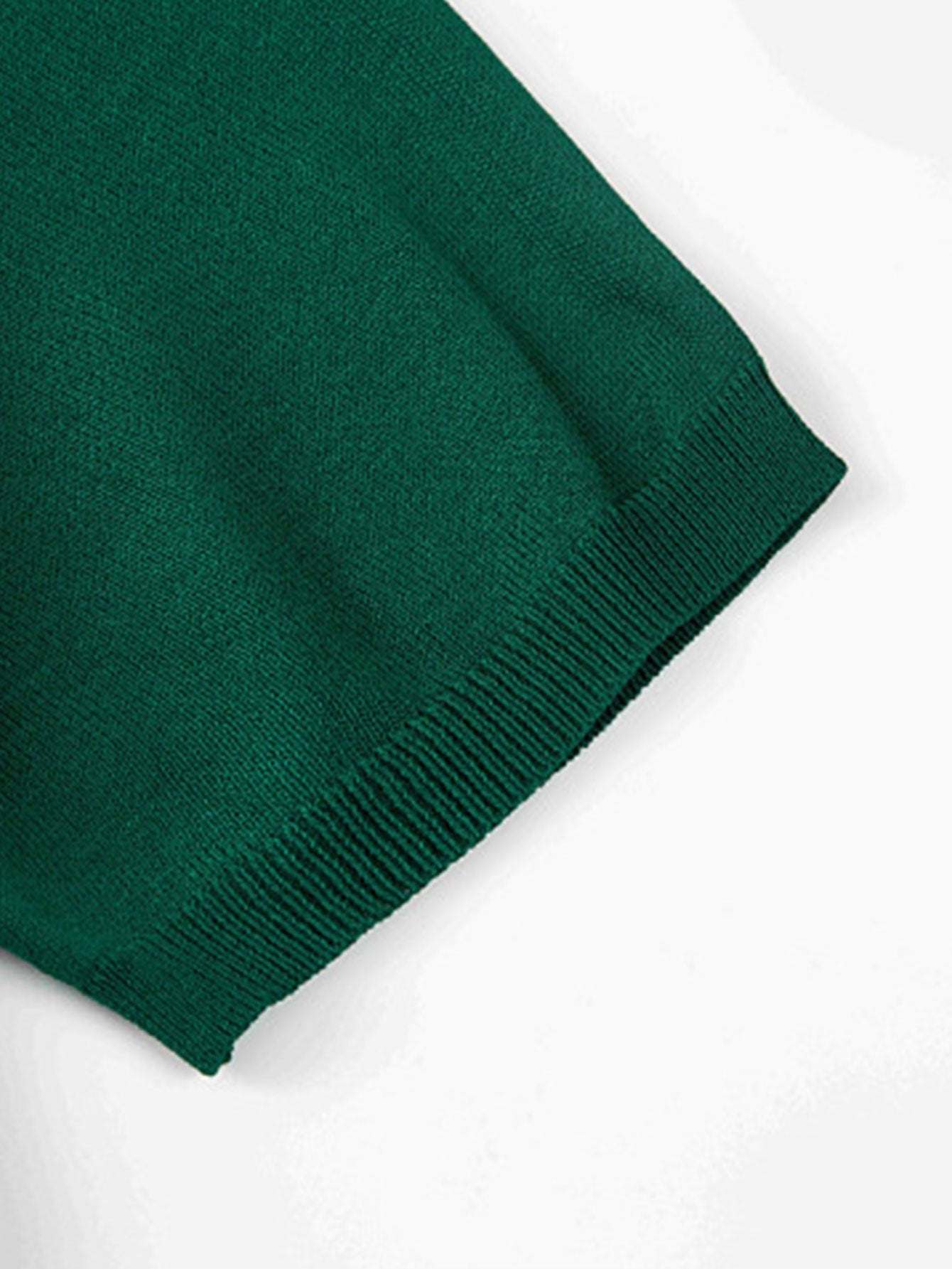 Short Sleeve Striped Button Up Sweater Polo