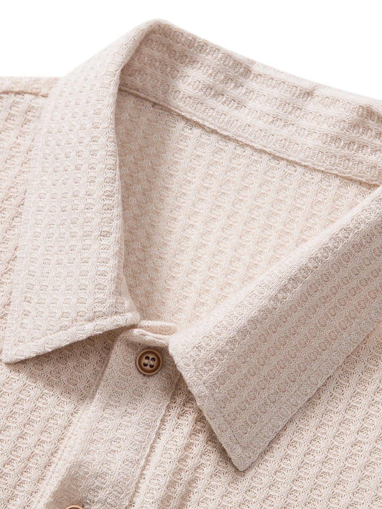 3 Pieces Knitted Waffle Polo Shirt