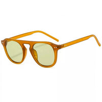 Mustard with Clear Lenses