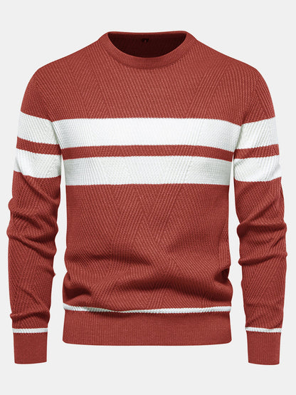Stripe Crew Neck Sweater