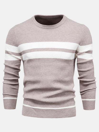 Stripe Crew Neck Sweater