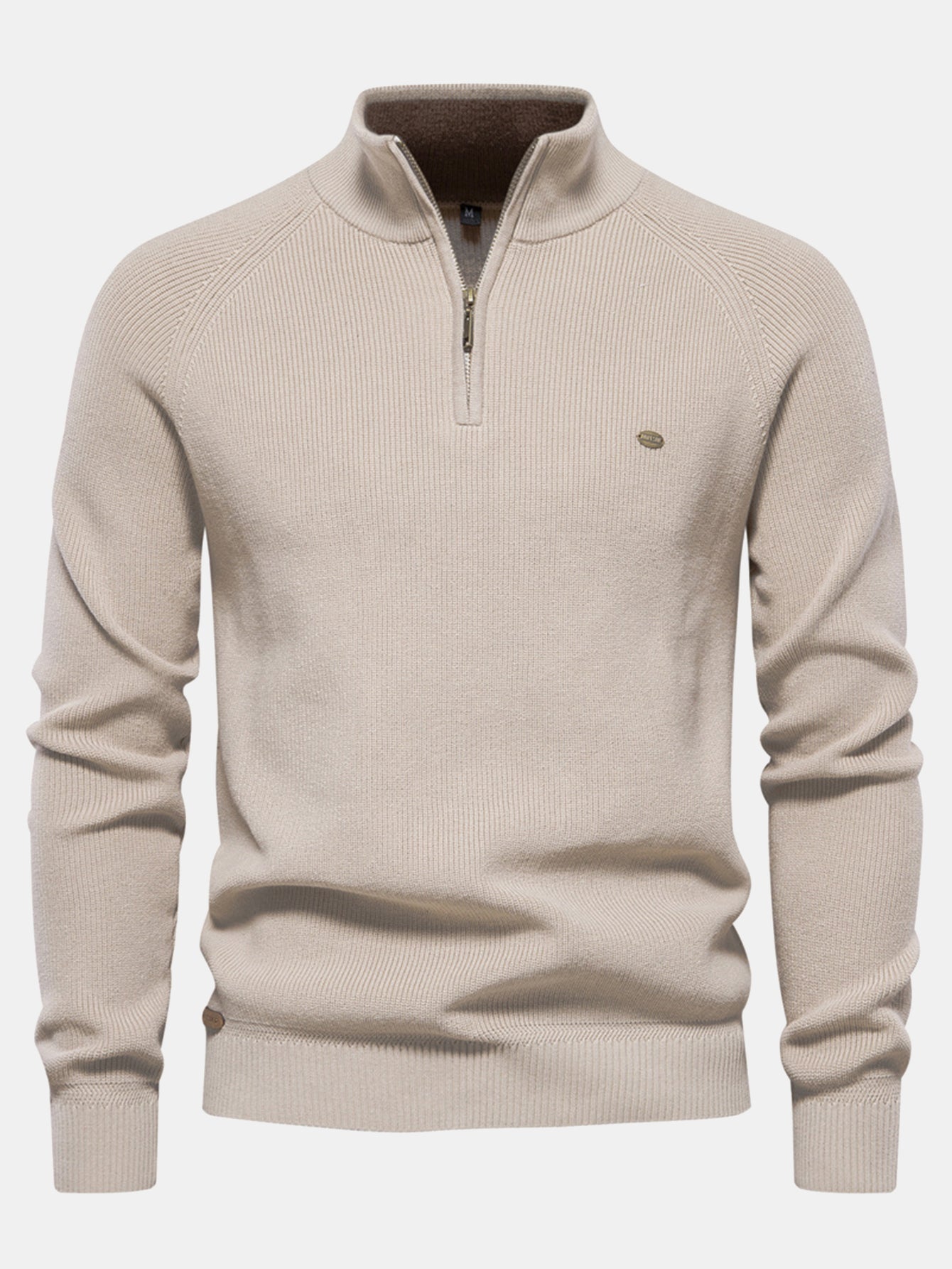 Raglan Sleeve Quarter-Zip Sweater
