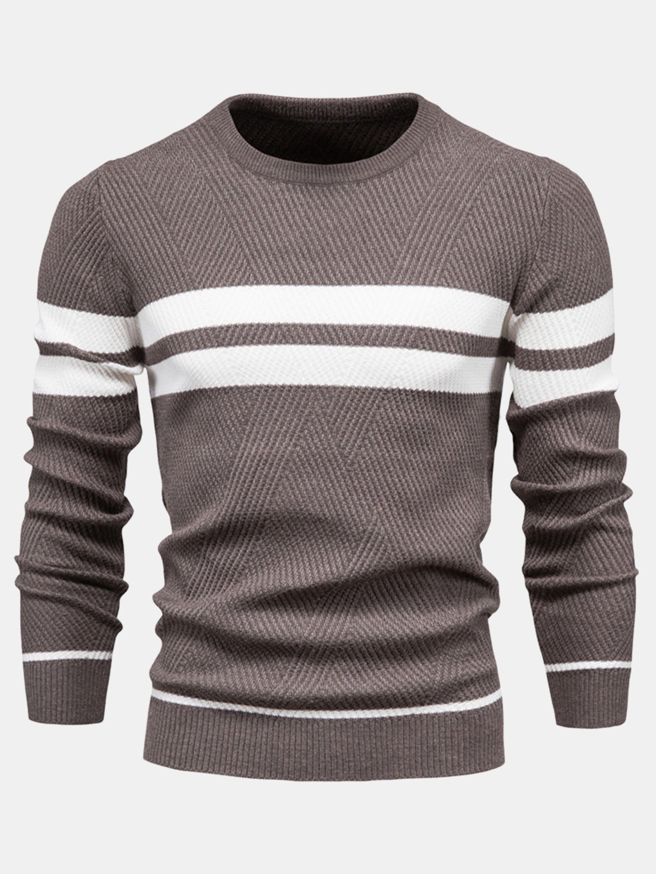 Stripe Crew Neck Sweater