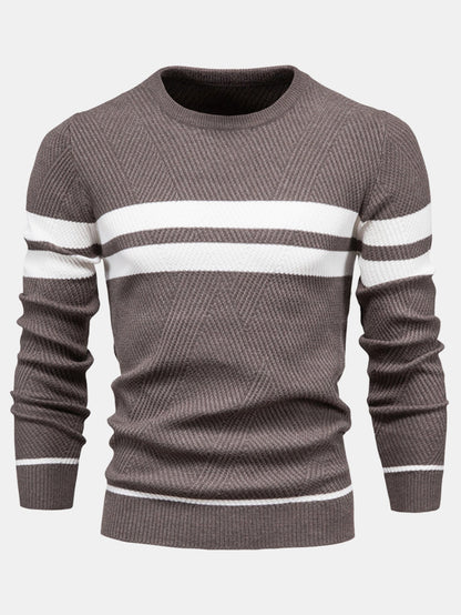 Stripe Crew Neck Sweater
