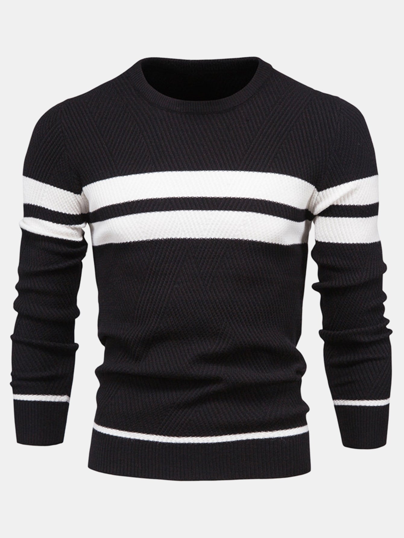 Stripe Crew Neck Sweater
