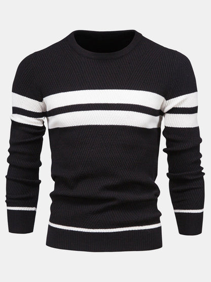 Stripe Crew Neck Sweater