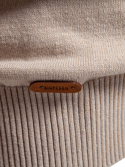 Striped Jacquard Crewneck Sweater