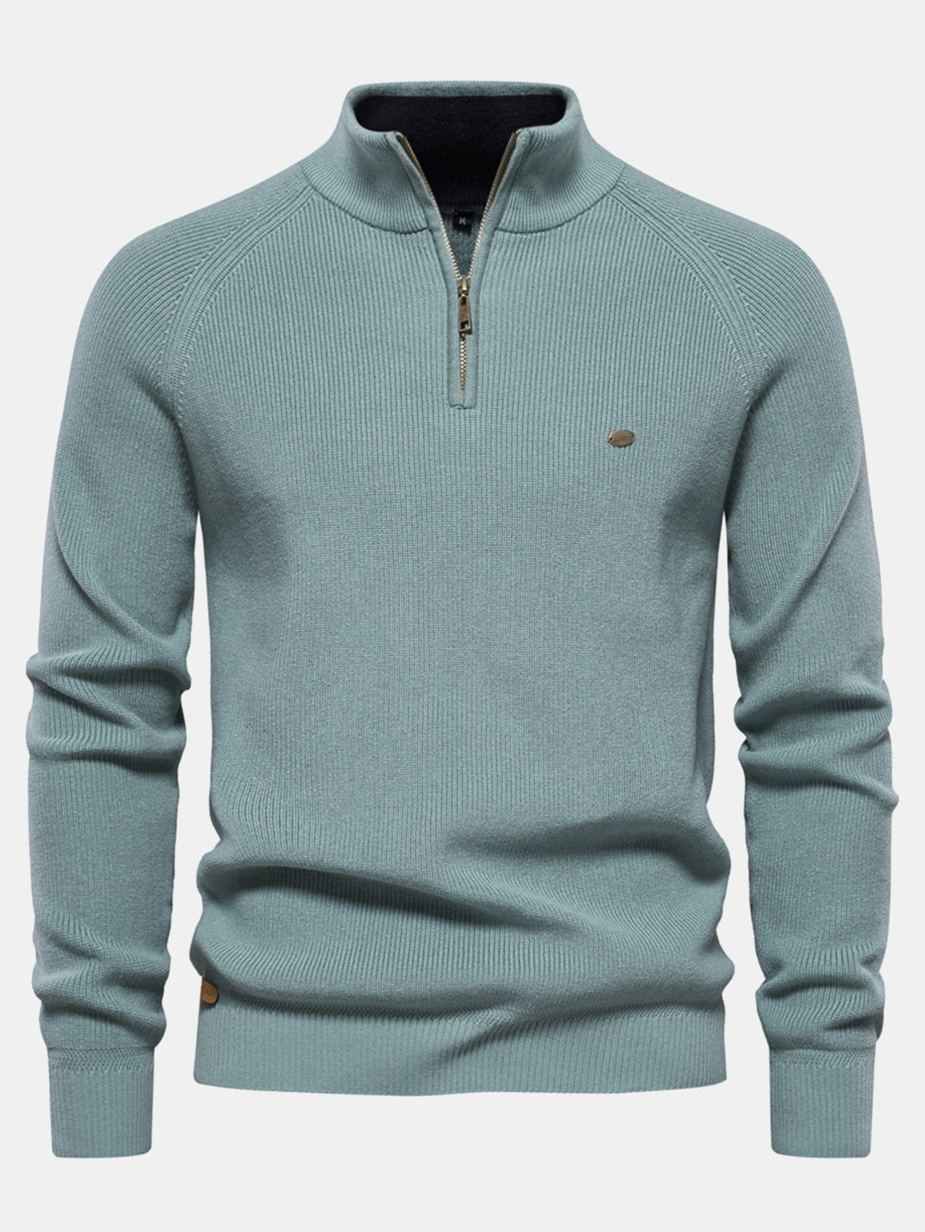 Raglan Sleeve Quarter-Zip Sweater