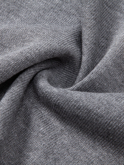 Twist Jacquard Knitted Zipper Polo Shirt