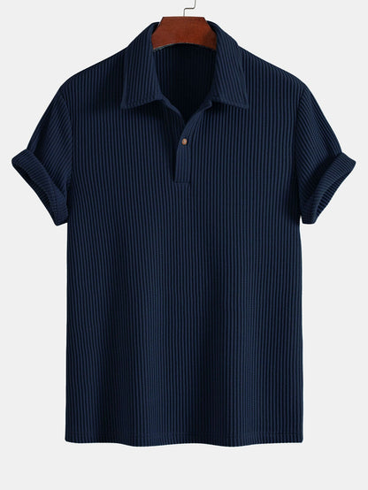 3 Pieces Short Sleeved Waffle Polo