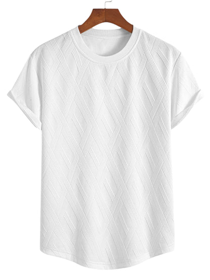 Diamond Jacquard Arc Hem T-Shirt & Diamond Jacquard Shorts