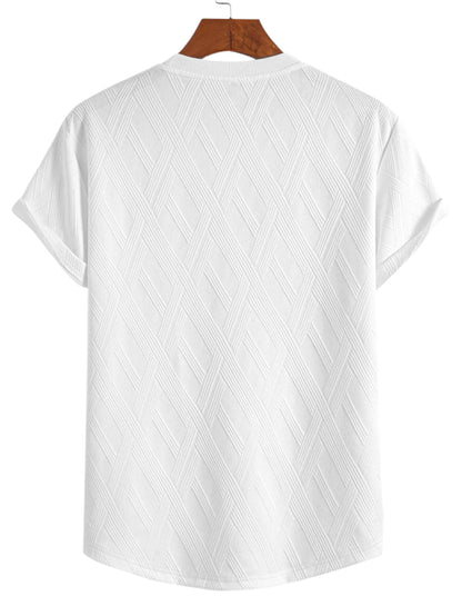Diamond Jacquard Arc Hem T-Shirt & Diamond Jacquard Shorts