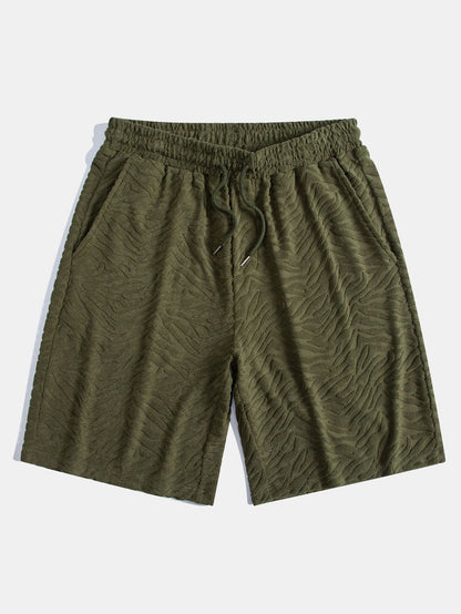 Animal Texture Terry Cuban Shirt & Shorts