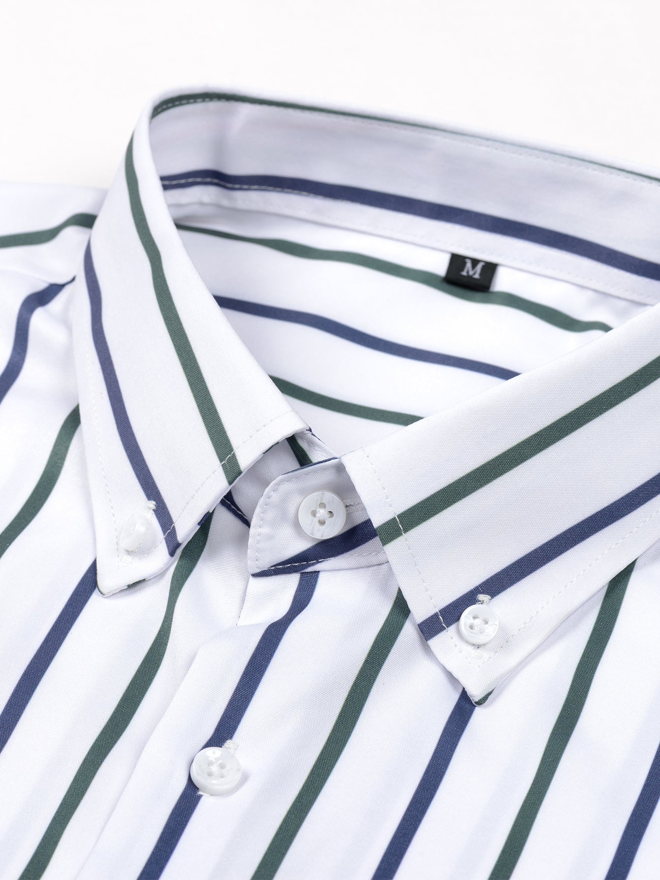 Long Sleeve Stripe Button Up Shirt & Slim Fit Tapered Trousers