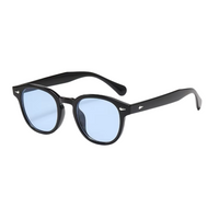 Black with Blue Lenses