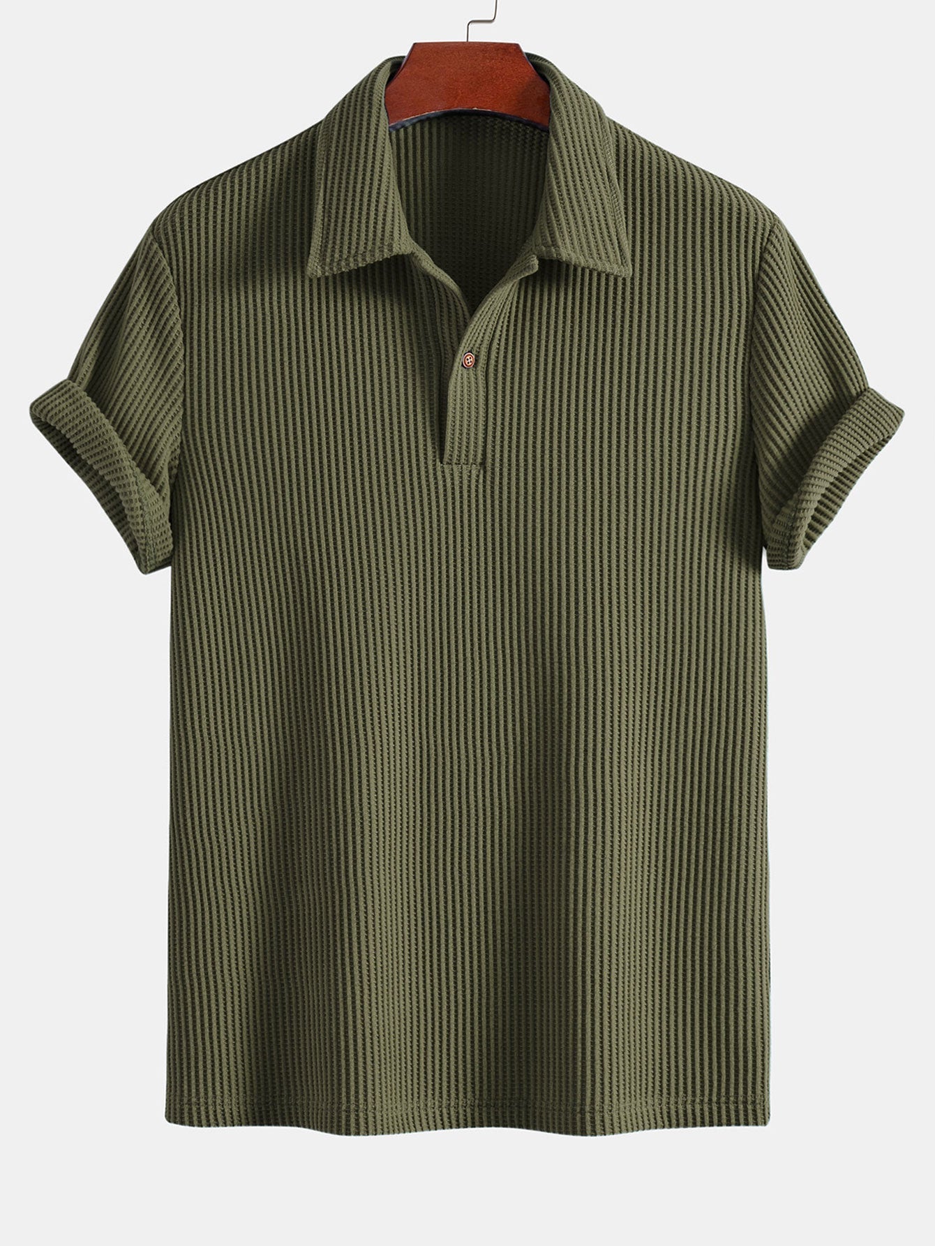 3 Pieces Short Sleeved Waffle Polo