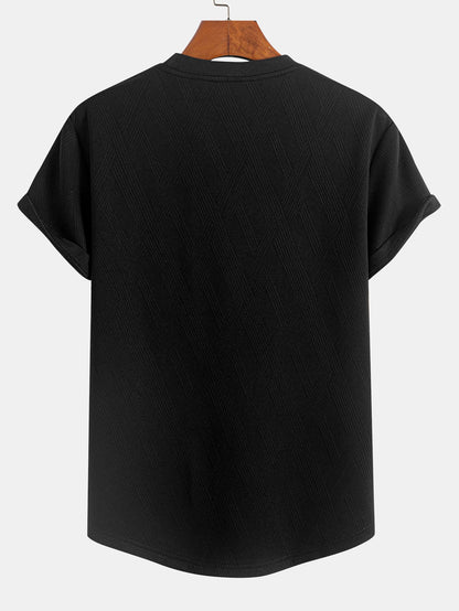 Diamond Jacquard Arc Hem T-Shirt & Diamond Jacquard Shorts