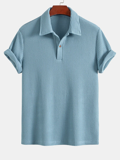 3 Pieces Short Sleeved Waffle Polo