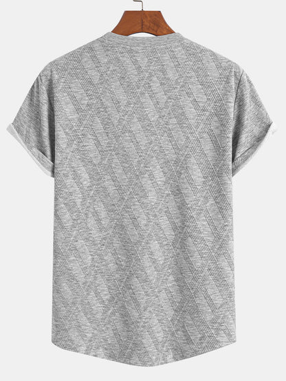 Diamond Jacquard Arc Hem T-Shirt & Diamond Jacquard Shorts