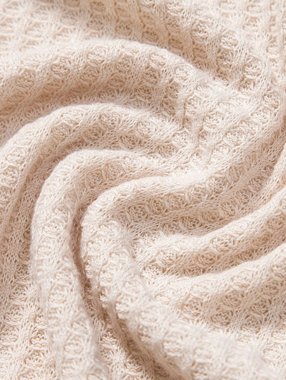 3 Pieces Knitted Waffle Polo Shirt